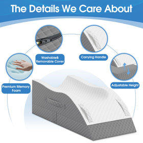 TranquilRelax Leg Pillow on Sofa supports relaxed leg elevation.