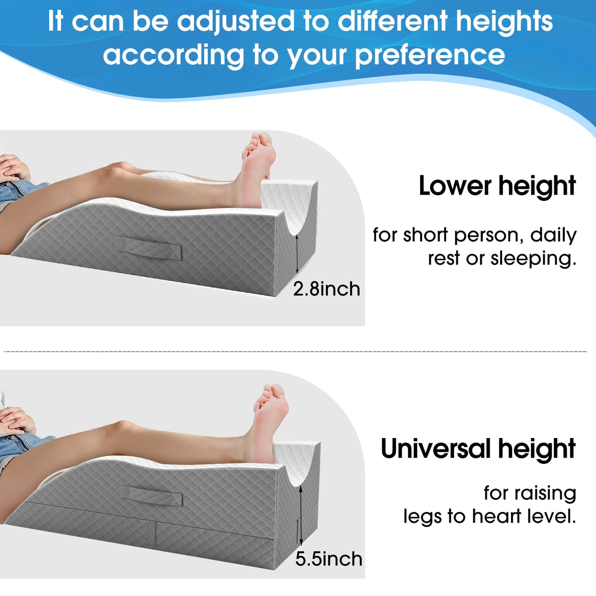 TranquilRelax Post-surgery pillow helps comfortable recovery at night.