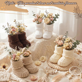Tranquun booties centerpiece in dark brown for warm, cozy tables.