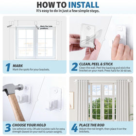 TRAROD modular-length guide showing adjustable window coverage.