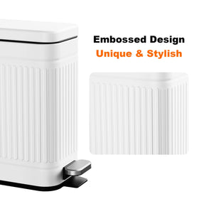 TrashAid embossed metal finish adds retro elegance to any space.
