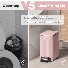 TrashAid pink anti-fingerprint surface stays clean with minimal effort.