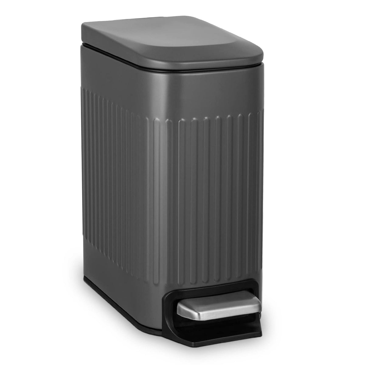 TrashAid small trash can front view showing compact size for tight spaces