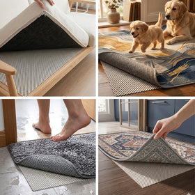 TravLand rug pad 9x12 under rug stabilizing movement