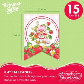Treasures Gifted Strawberry Shortcake birthday banner with vibrant colors