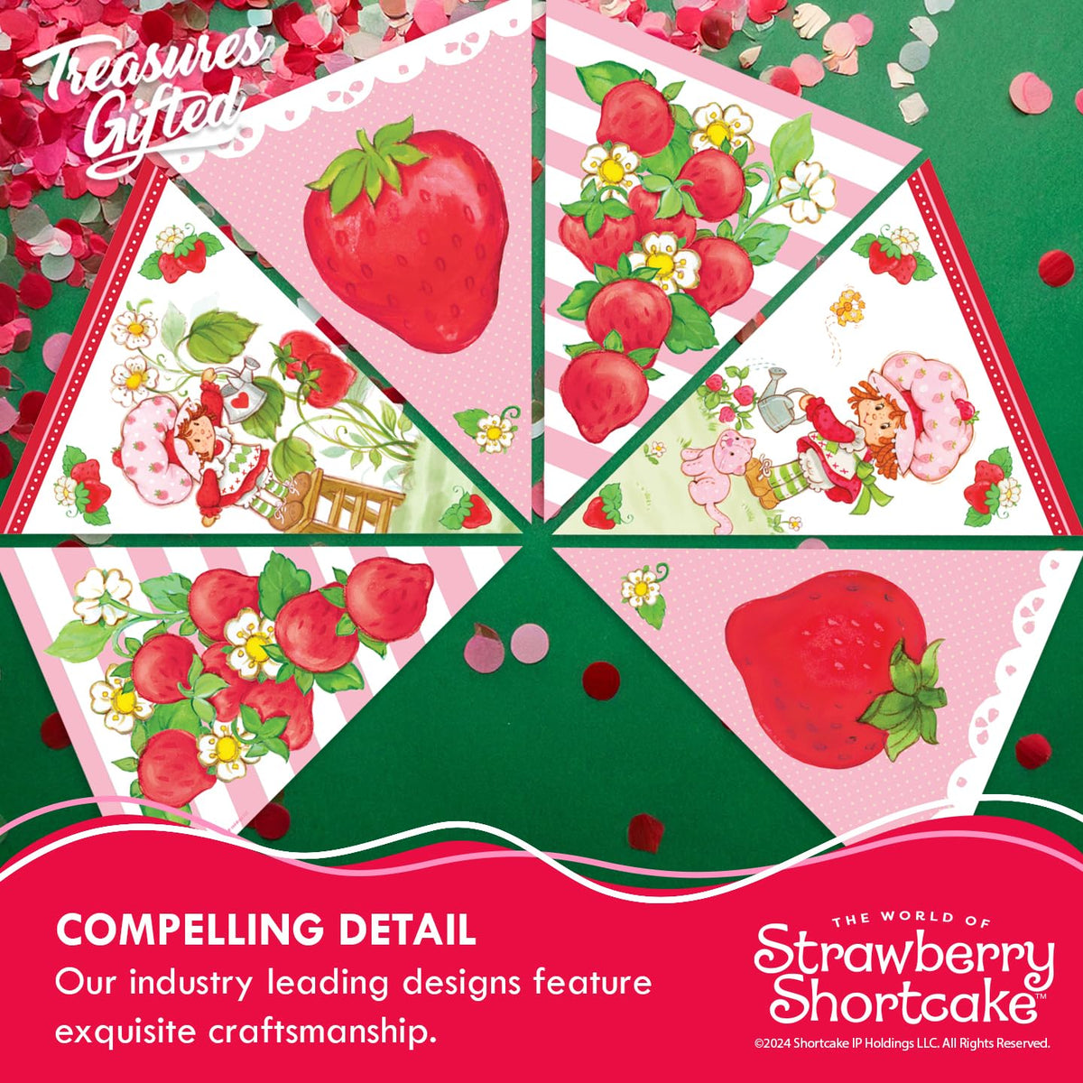 Treasures Gifted Strawberry Shortcake ready-to-hang decor ready for display