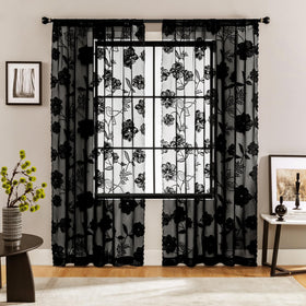 Treatmentex lace curtains filter light softly, creating warm ambience in living spaces.