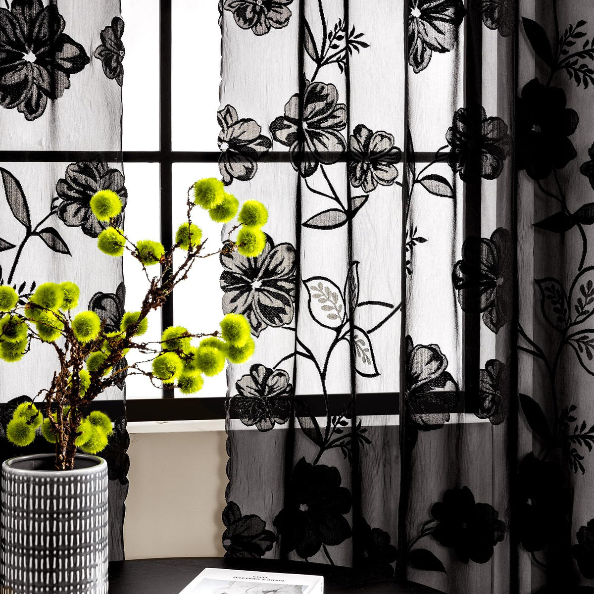 Treatmentex 84-inch length curtains suit tall windows with taller ceilings.