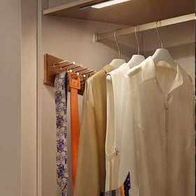 Easy installation of TreeHouse London tie rack with included hardware.