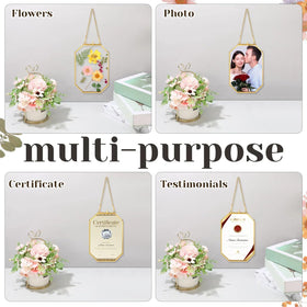 Treela dried flower story frame for wall brings natural charm to living spaces.