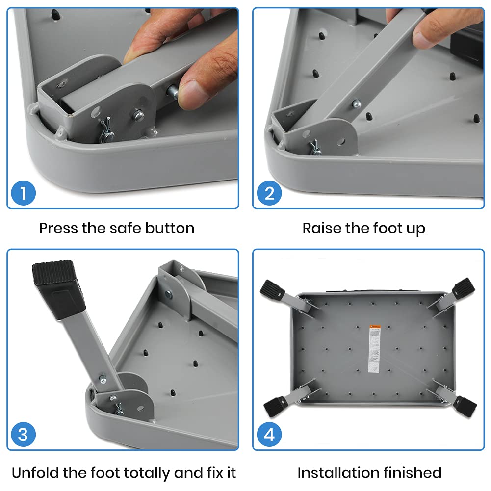 TreeLen 1-Step stool folding design enables quick storage.