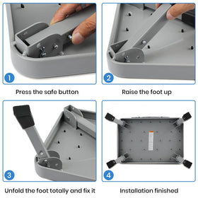 TreeLen 1-Step stool folding design enables quick storage.