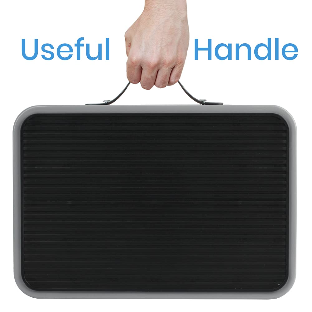 TreeLen 1-Step stool shown in kitchen and office for reach tasks.