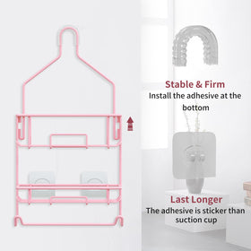 TreeLen pink towel bar keeps towels dry and neat