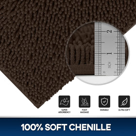 TREETONE U-shape contoured toilet mat 20x20 for stable footing on tile floors.