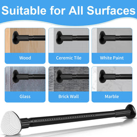 Treije heavy-duty rod supports up to 55 lbs for heavy curtains.