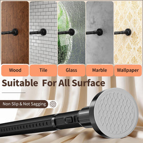 Treije rod’s non-slip pads prevent wall scratches during use