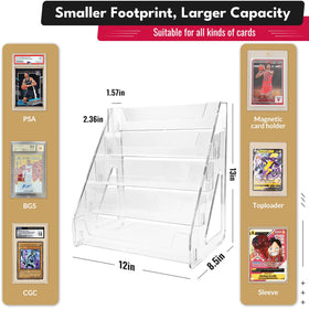 TrendTrust vertical slab display offers tool-free assembly for quick setup.