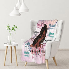 Family member enjoying comfort with TRENDYNEST blanket at home.