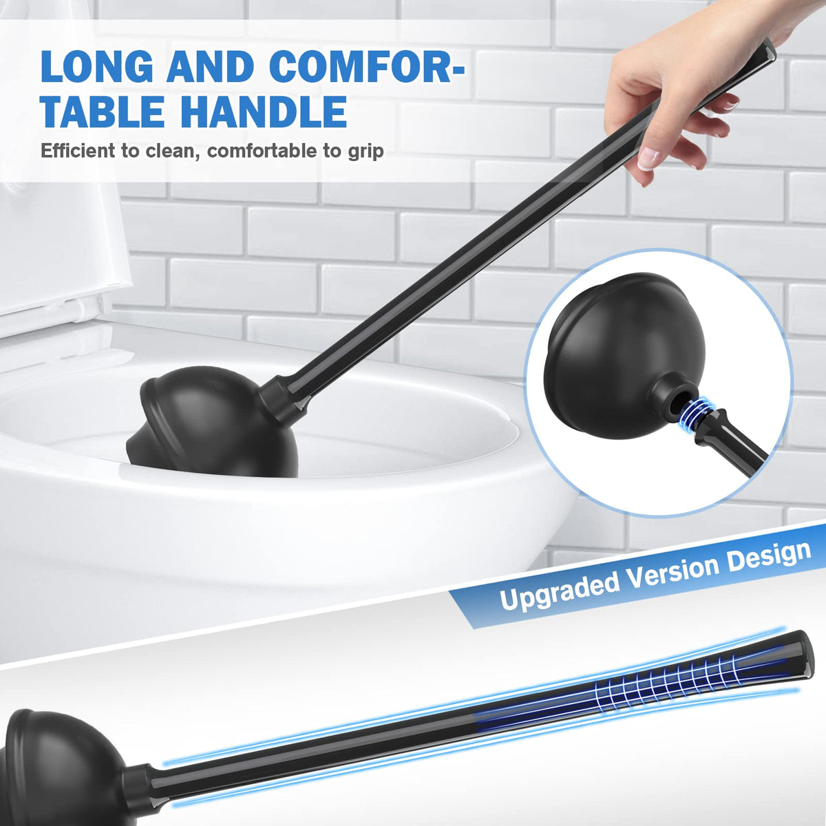 TRENTI soft dense bristles for thorough bowl cleaning