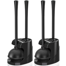 TRENTI toilet plunger and brush set on a modern stand for organized bathrooms