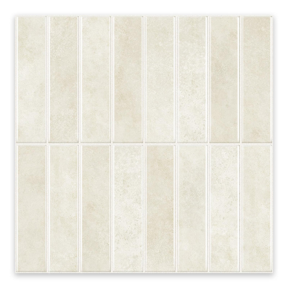 Tretizl thicker-design beige backsplash closeup showing durable texture for a premium look