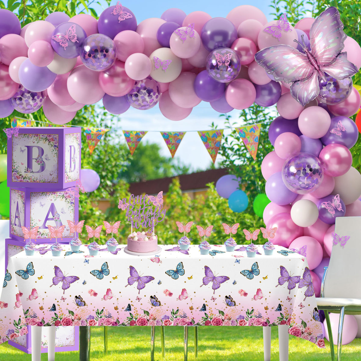 TREWAVE balloon tools and ribbon simplify building arches and cohesive décor