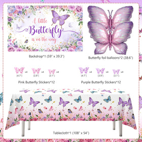 TREWAVE butterfly stickers mix adds colorful, reusable accents to party decor