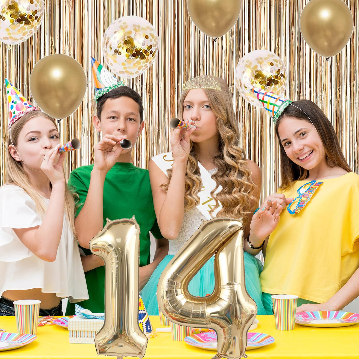 Trgowaul 14th balloons pack for bright, festive visuals.