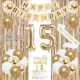 Trgowaul gold sash for 15th birthday adds elegance and shine