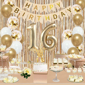 Trgowaul 16th birthday candles set for celebratory lighting