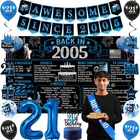 Trgowaul 21st back in 2005 poster banner adds vintage flair to celebrations
