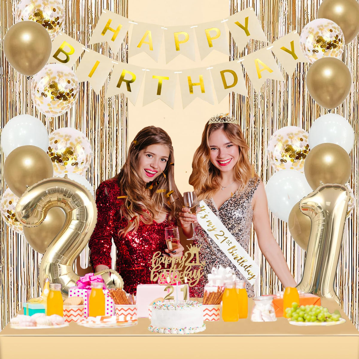 Trgowaul rhinestone crown with hair combs for secure wear