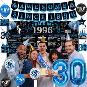 Trgowaul 30th cake topper marks the milestone during cake cutting moments.