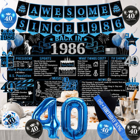 Trgowaul 40th birthday cake topper highlights the milestone during cake cutting.