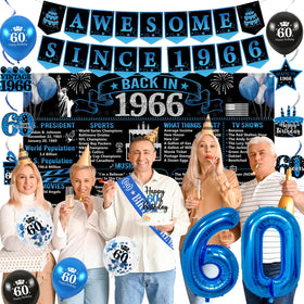 Trgowaul 60th birthday cake topper marks the milestone on the cake