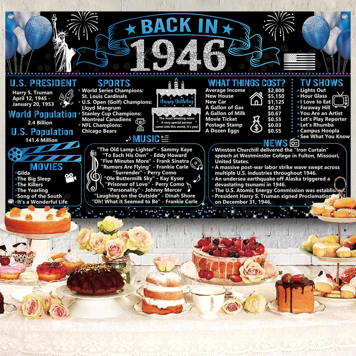Trgowaul 80-year-old set creates a nostalgic centerpiece.