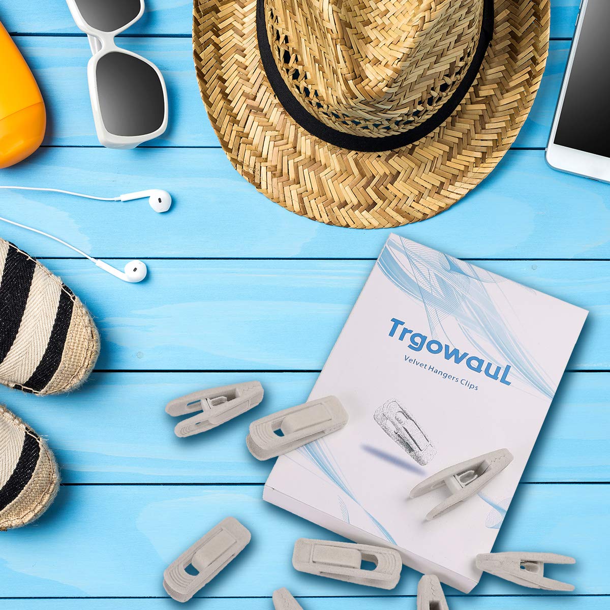 Trgowaul Adjustable spacing fits different garment sizes