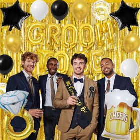 Trgowaul Beer Glass Balloon creates fun focal points for bachelor gatherings