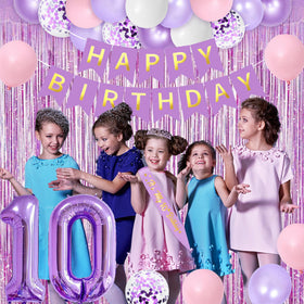 Trgowaul birthday decor set packaging for easy assembly and quick setup.
