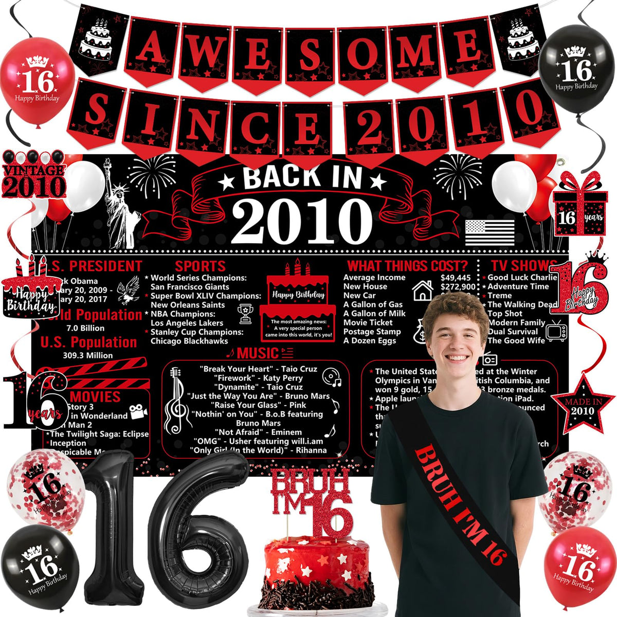 Trgowaul bruh I'm 16 sash adds stylish party flair for teens