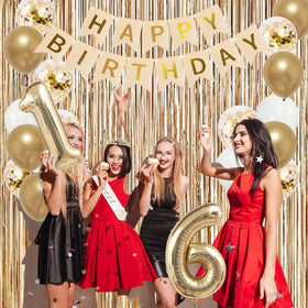 Trgowaul 16th birthday decor bundle enhances festive vibes