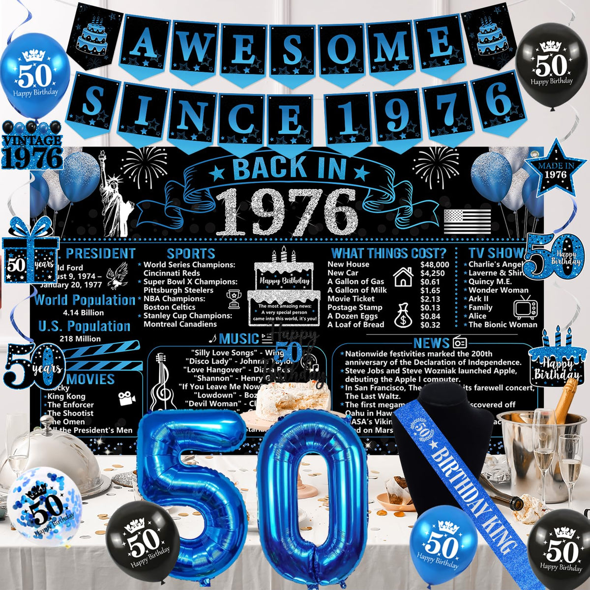 Trgowaul durable polyester banner withstands party setups and reuse.