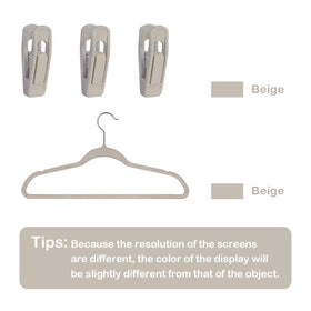 Trgowaul Flocked Clips match velvet hangers to protect surfaces