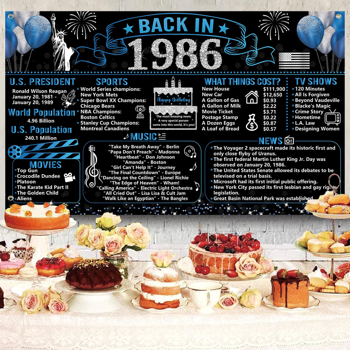 Trgowaul Happy Birthday table cloth keeps celebrations tidy and vibrant.