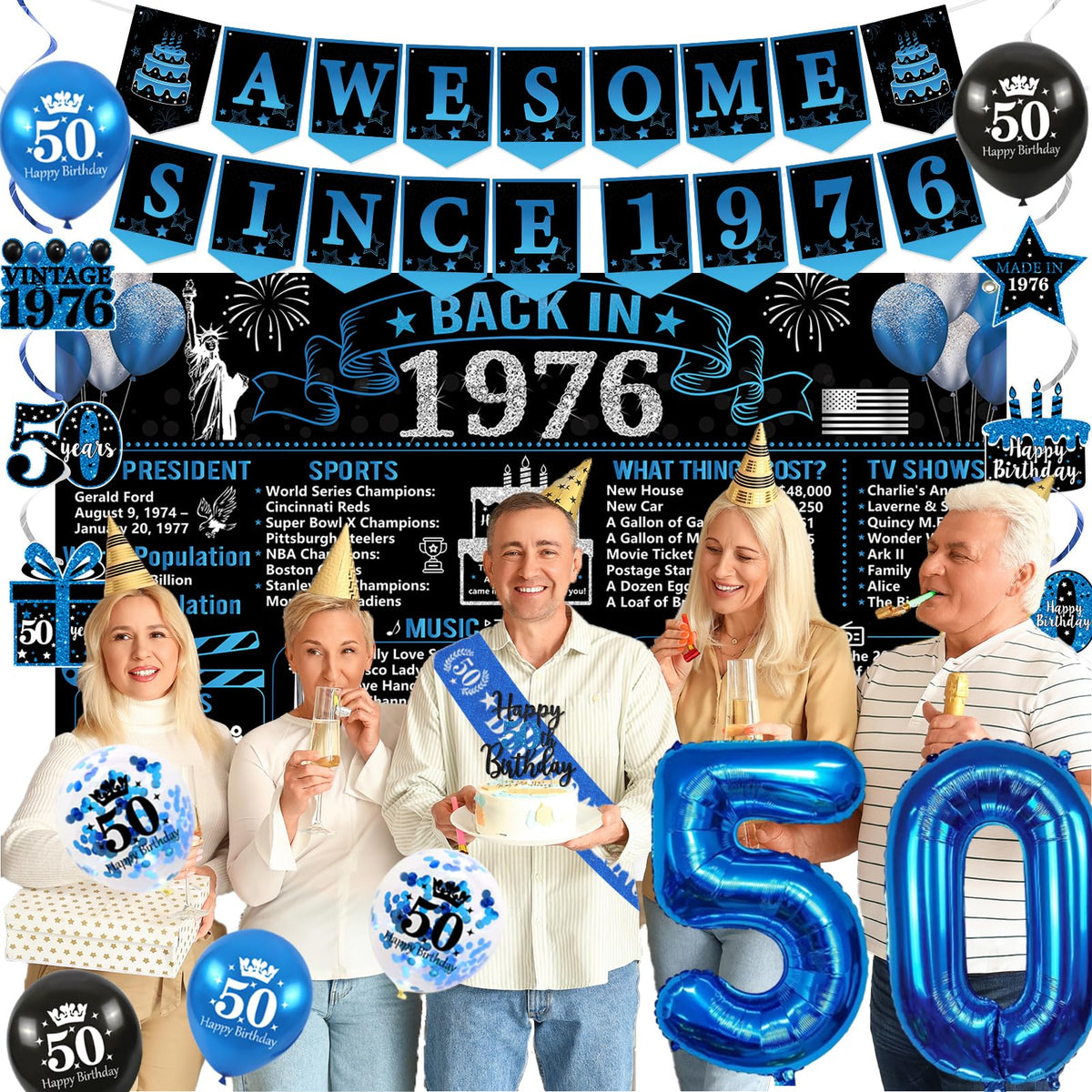 Trgowaul complete party set ready to decorate a memorable milestone.