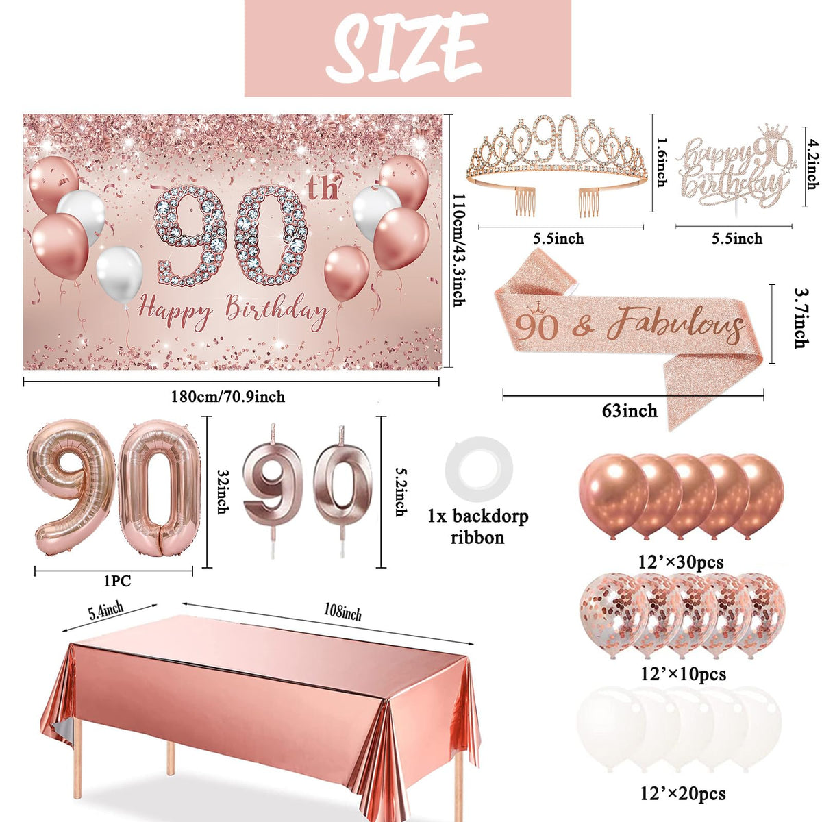 Trgowaul rose gold 90th crown adds a regal touch to the outfit.