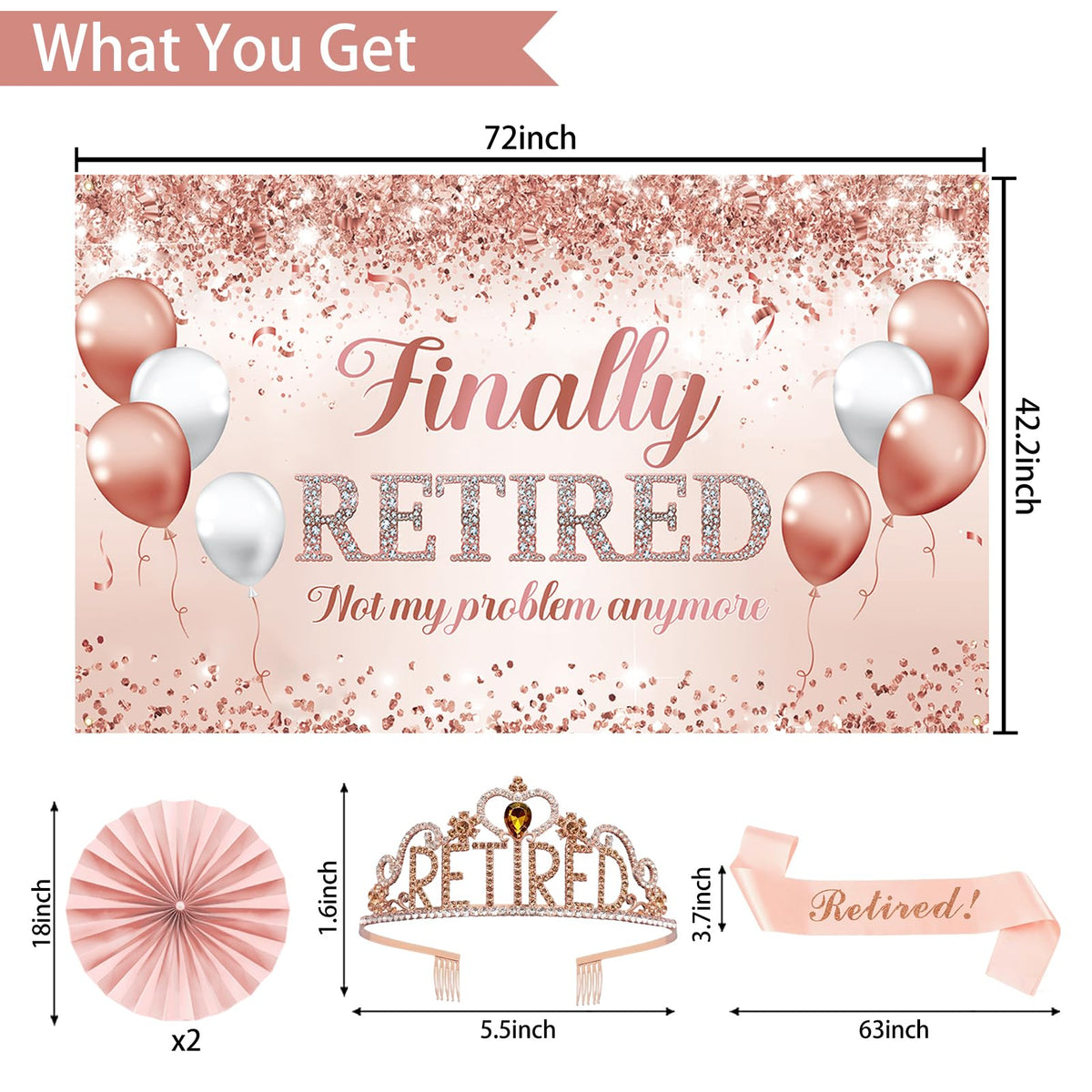 Trgowaul rose gold balloons brighten the party space