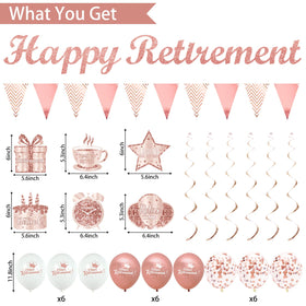 Trgowaul rose gold retirement flag adds festive touch to celebrations