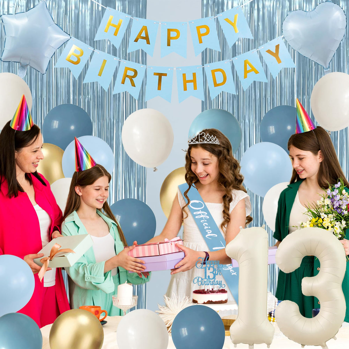 Trgowaul star and love foil balloon adds celebratory accents